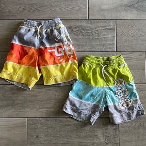 Boys Gap Swim Trunks/Shorts Swimsuits Twin - 2 Pairs